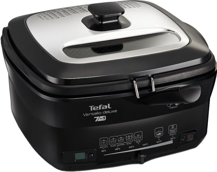 TEFAL FR491870 Versalio 7 az 1-ben multifunkciós olajsütő, fekete