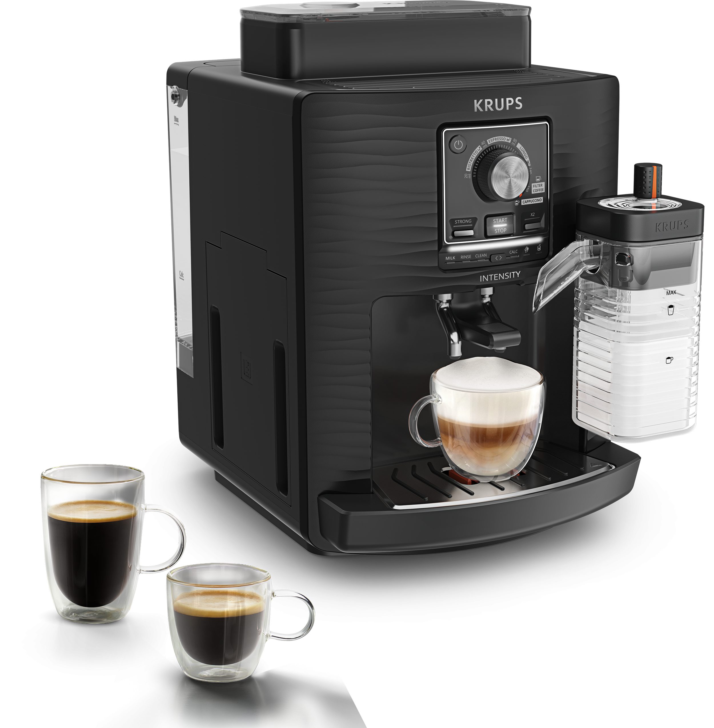 KRUPS EA5028E0 Intensity Milk automata kávéfőző 5 itallal és integrált tejhabosítóval