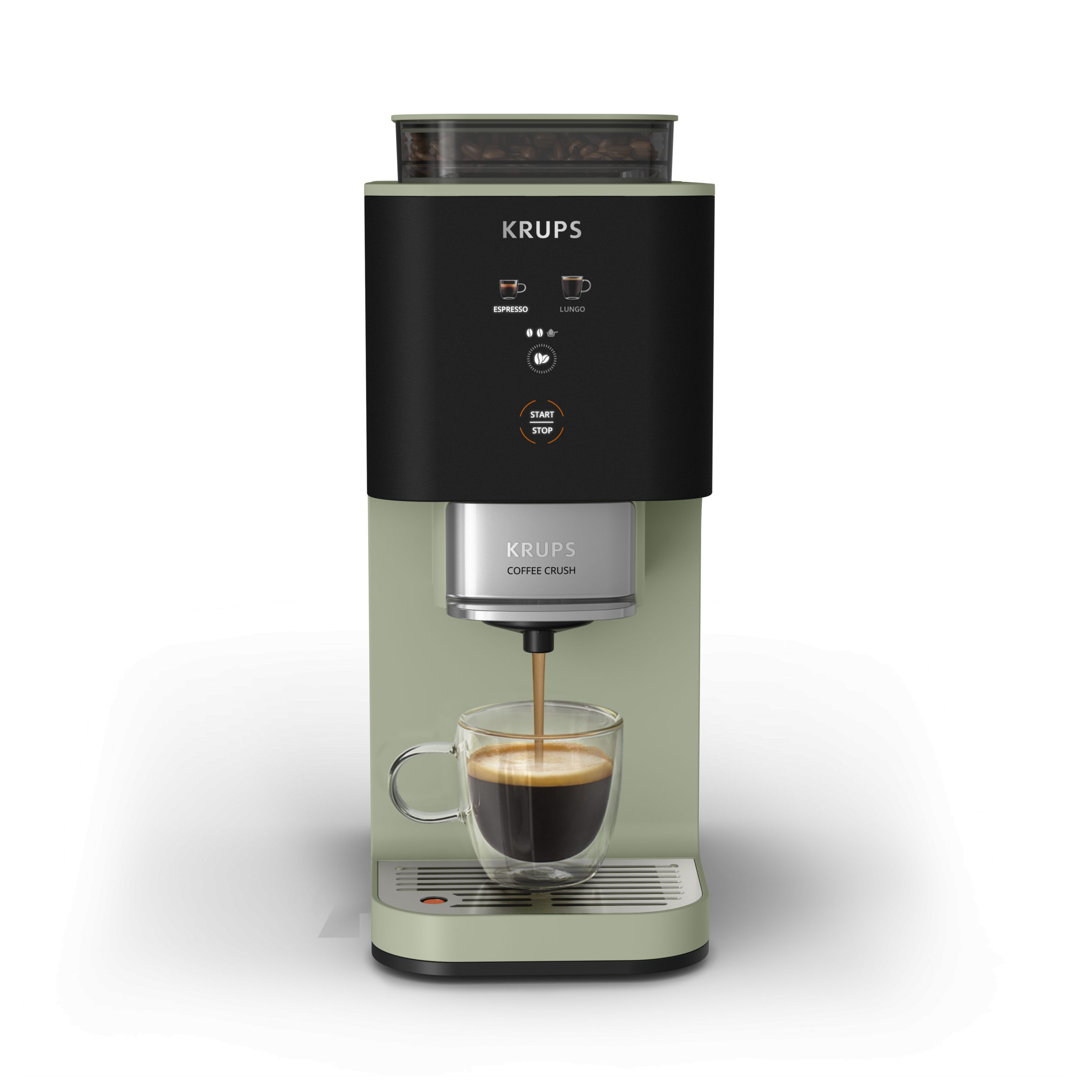 KRUPS SA401LE0 Coffee Crush automata kávéfőző, 15 cm széles kivitel