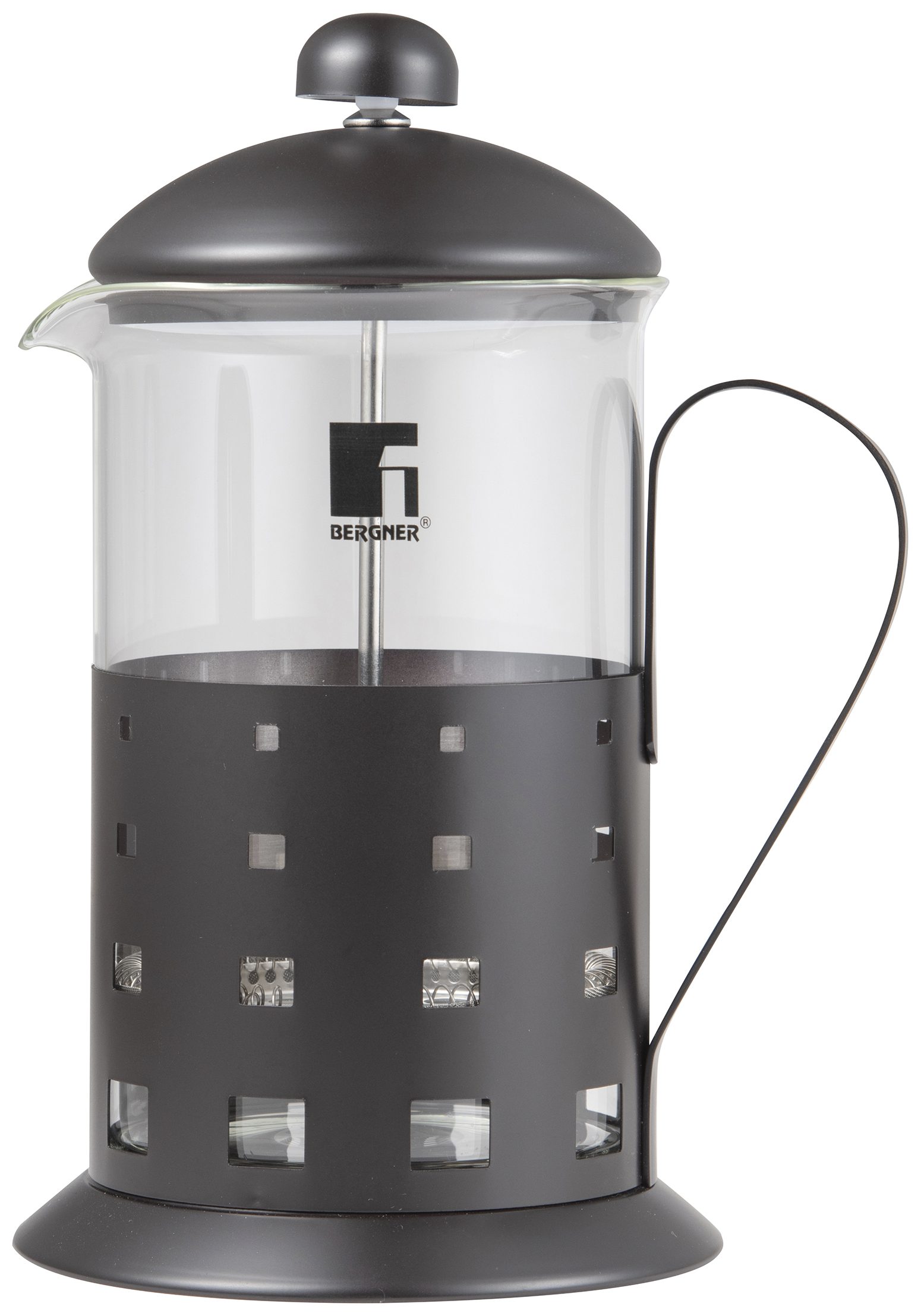 BERGNER BG-38316-GY 800 ml-es dugattyús kávé- és teakészítő