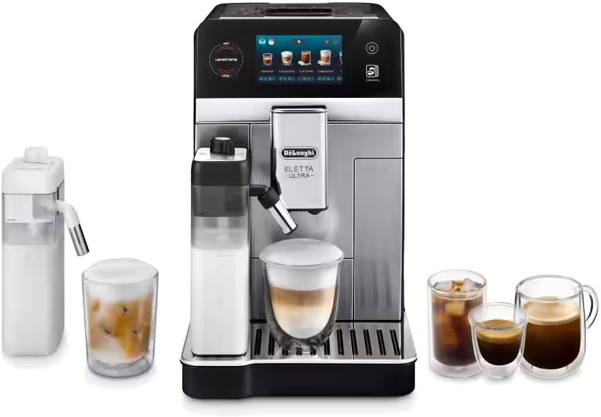 DE-LONGHI Eletta Ultra ECAM470.85.MB automata kávéfőző hideg és forró italokhoz