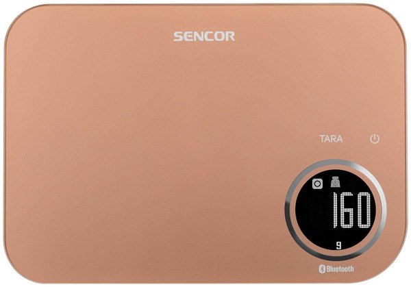 SENCOR SKS 7176GD okos konyhai mérleg Bluetooth-kapcsolattal, arany