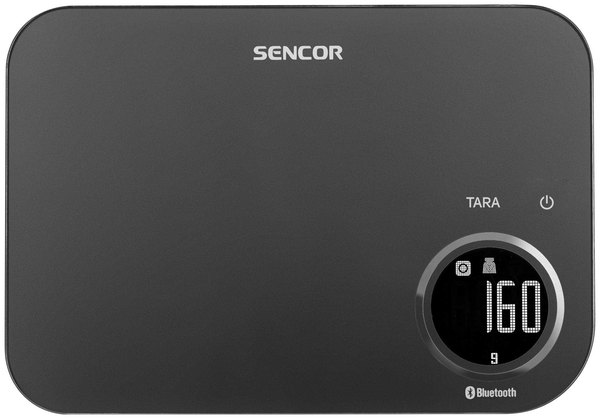 SENCOR SKS 7178BK intelligens Bluetooth konyhai mérleg, 8 kg