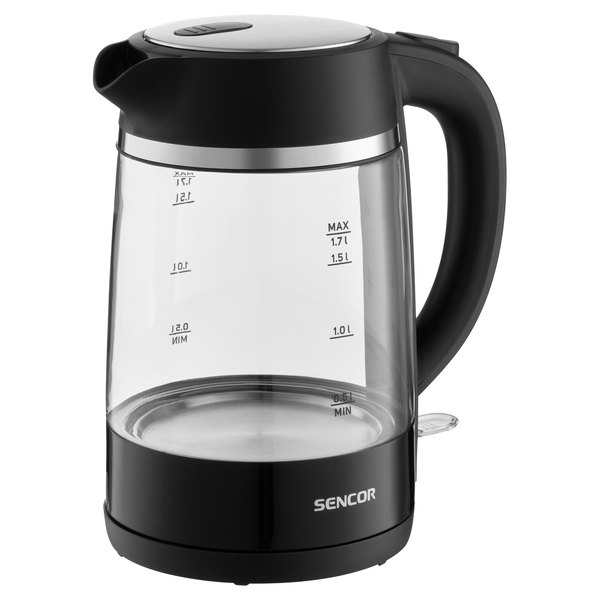 SENCOR SWK 2711BK üveg vízforraló, 1,7 l