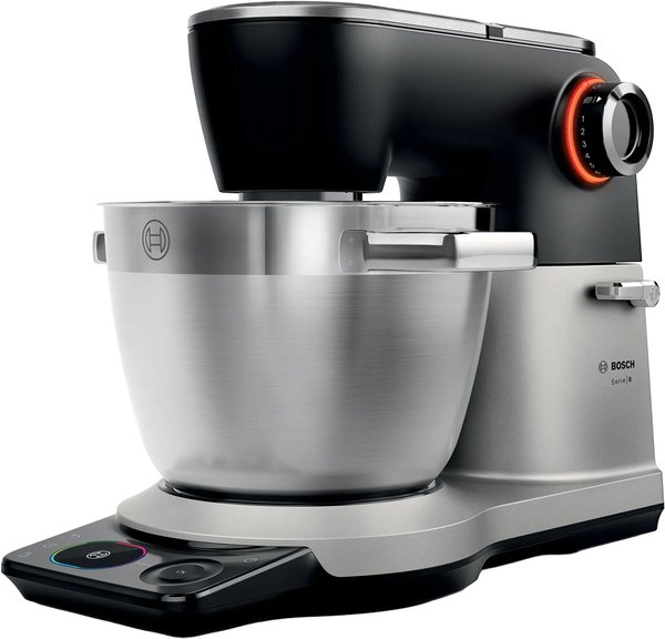 BOSCH MUMS8ZS22 Serie 8 konyhai robotgép beépített mérleggel, fekete–inox