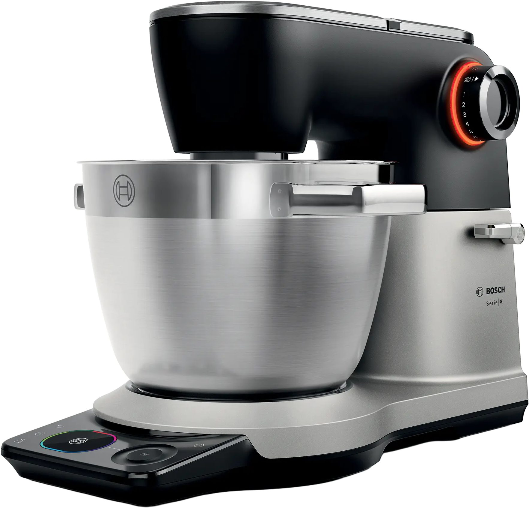 BOSCH MUMS8ZS22 Serie 8 konyhai robotgép beépített mérleggel, fekete–inox
