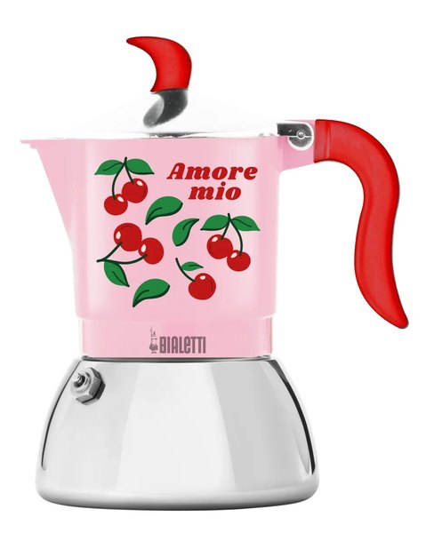 BIALETTI Fruit Fiammetta indukciós kotyogós kávéfőző, 2 személyes, Cherry