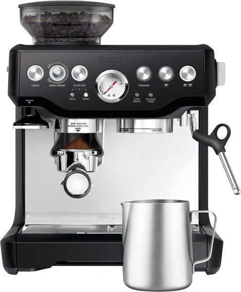 SAGE BES875BTR Barista Express eszpresszó kávéfőző beépített darálóval, fekete