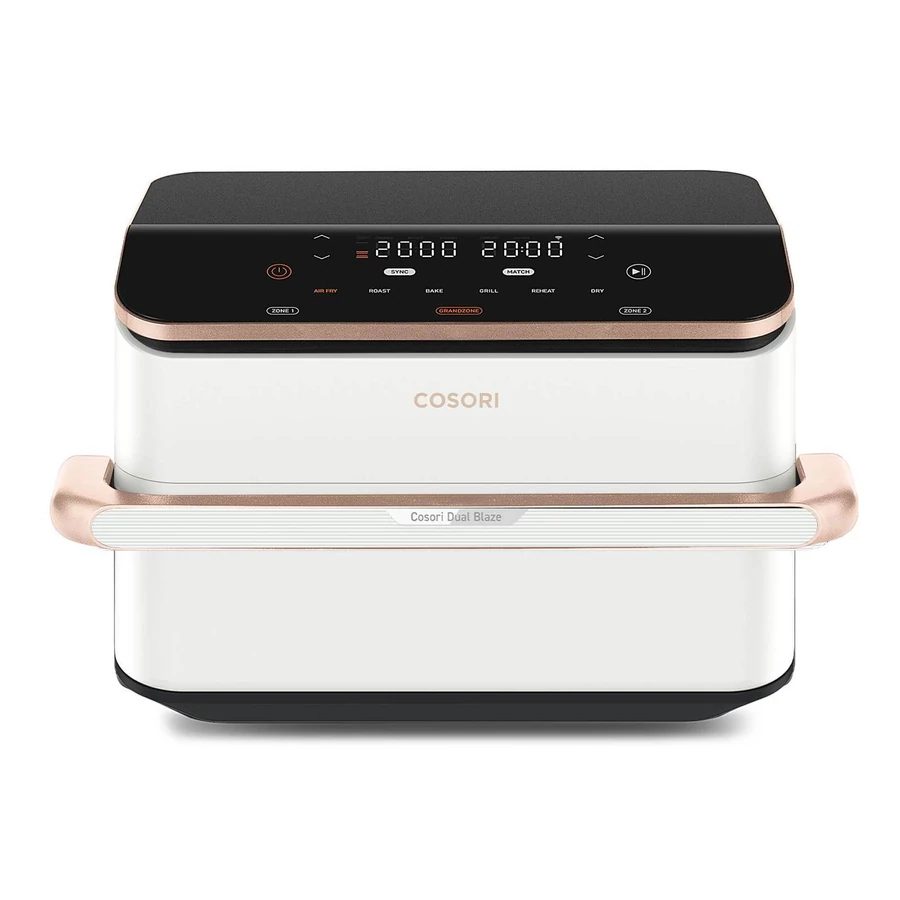 COSORI Dual Blaze TwinFry 10 literes fehér forrólevegős sütő