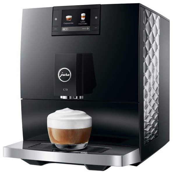 JURA C9 Piano Black (EA) automata kávéfőző Hot Brew és Light Brew funkcióval