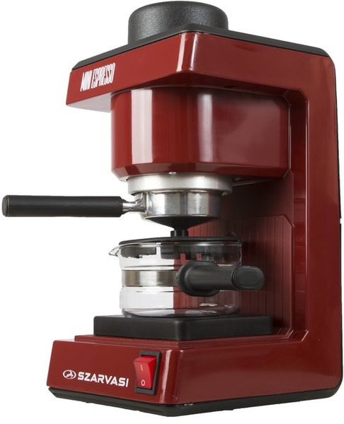 SZARVASI SZV 612/3 Mini Espresso kávéfőző, bordó, 6 adagos