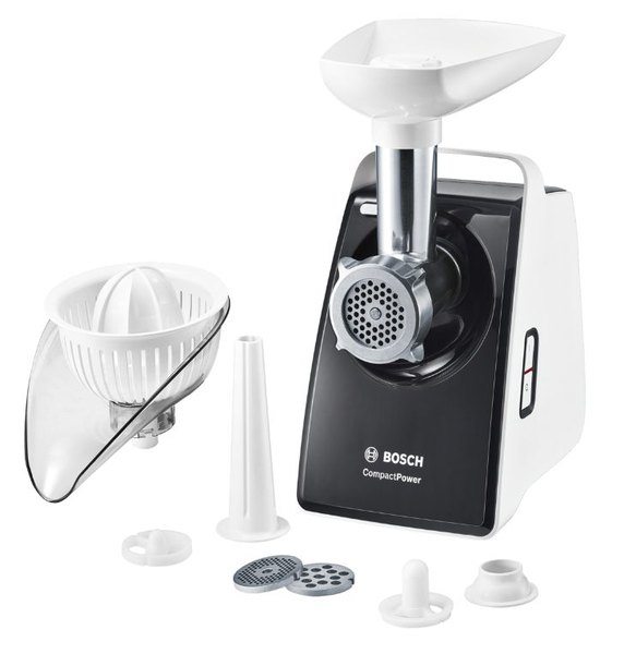 BOSCH MFW3630A húsdaráló 1600 W-os teljesítménnyel, citruspréssel és töltőfeltétekkel