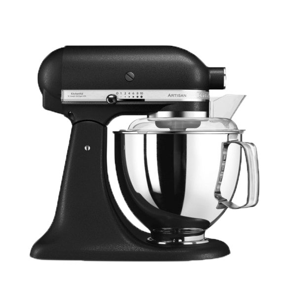 KITCHEN AID KA5KSM175EBK Artisan matt fekete konyhai robotgép, 4,83 liter, 300 W
