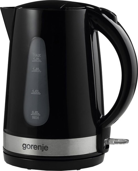 GORENJE K 17 BK fekete vízforraló vízkőszűrővel, 1,7 literes kapacitással