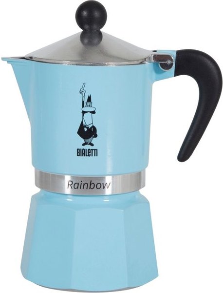 BIALETTI 5042 világoskék kotyogós kávéfőző, 3 adagos