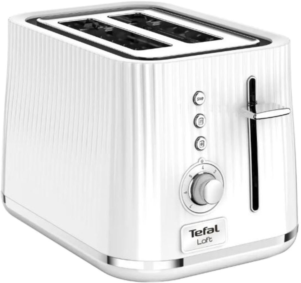 TEFAL TT761138 Loft fehér kenyérpirító 2 extra széles nyílással, 850 W