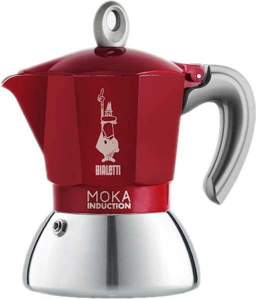 BIALETTI Moka Induction 2 adagos piros kotyogós kávéfőző