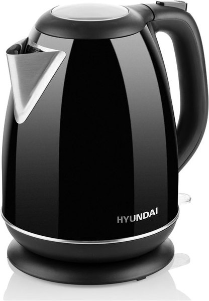 HYUNDAI VK302B fekete rozsdamentes acél vízforraló, 1,7 l