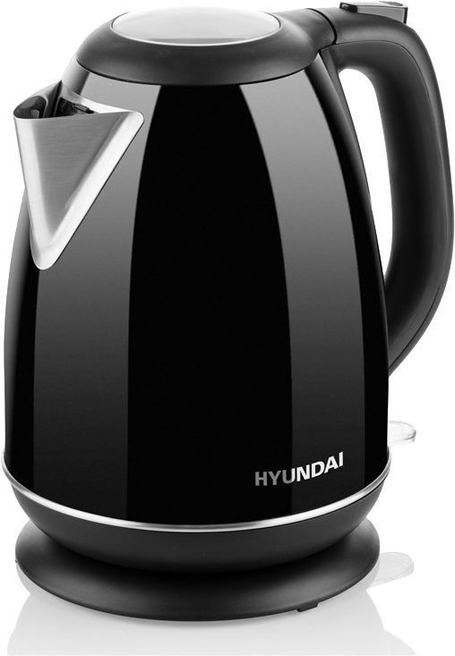 HYUNDAI VK302B fekete rozsdamentes acél vízforraló, 1,7 l