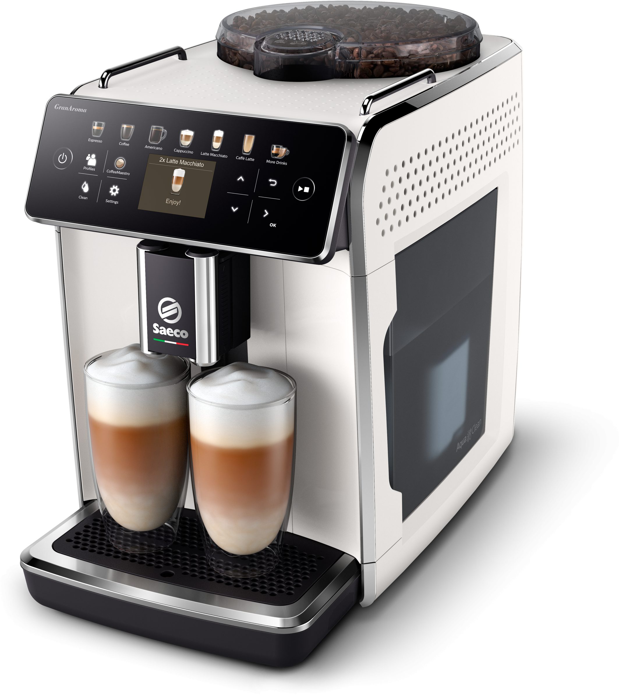 SAECO GranAroma SM6580/20 automata kávéfőző tejrendszerrel, fehér