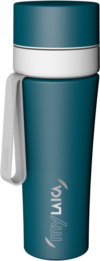 LAICA BR70A00 matt zöld rozsdamentes vízszűrő kulacs FAST DISK rendszerrel, 0,55 l