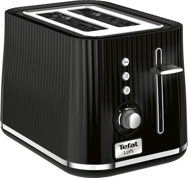 TEFAL TT761838 Loft kenyérpirító 2 extra széles nyílással, 850 W, fekete