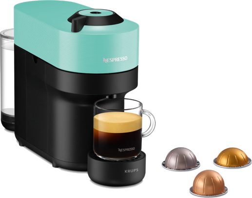 KRUPS Nespresso Vertuo Pop XN920410 mentazöld kapszulás kávéfőző
