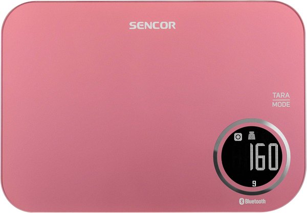SENCOR SKS 7074RD okos konyhai mérleg Bluetooth-kapcsolattal, piros