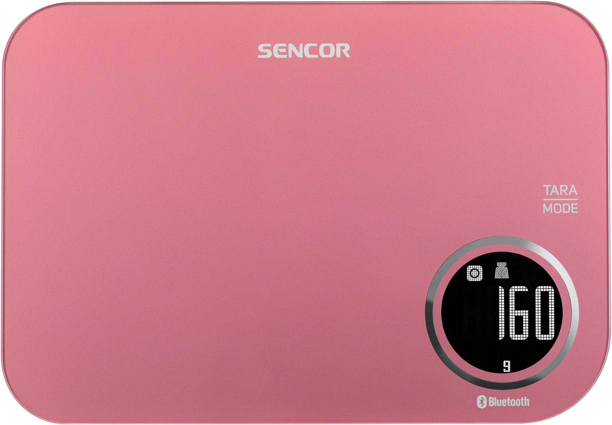 SENCOR SKS 7074RD okos konyhai mérleg Bluetooth-kapcsolattal, piros