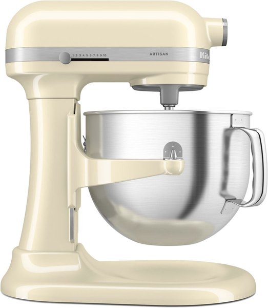KITCHENAID 5KSM70SHXEAC emelőkaros robotgép, 375 W, 6,6 l, mandulakrém