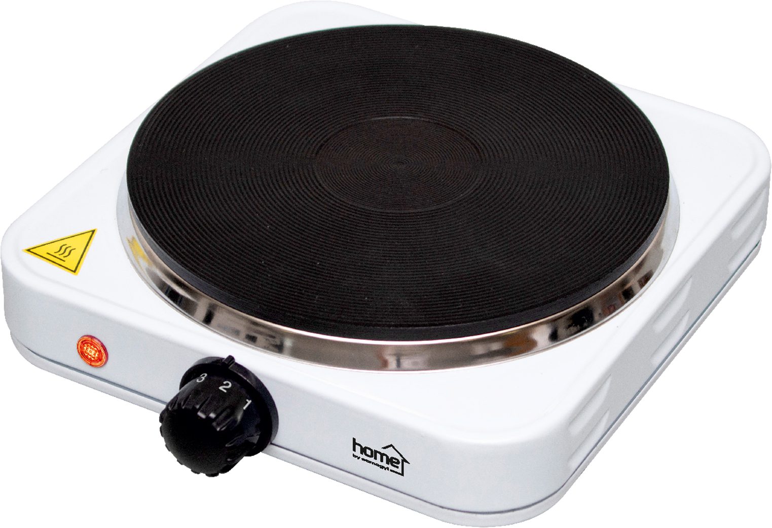 HOME HG R 01WH hordozható elektromos főzőlap, 1500 W, fehér