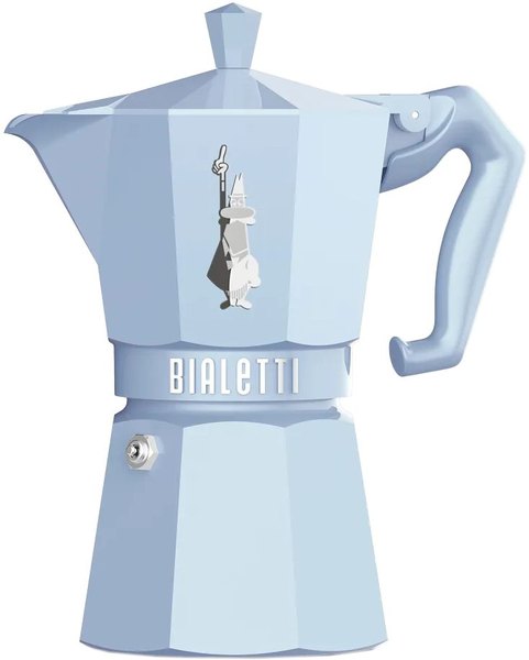 BIALETTI 9062 Moka Exclusive 6 adagos kék kotyogós kávéfőző