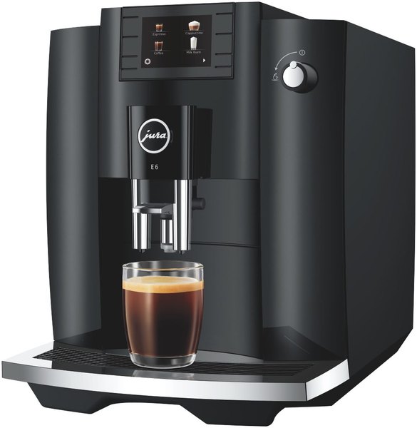 JURA E6 Piano Black (EC) automata kávéfőző cappuccino funkcióval