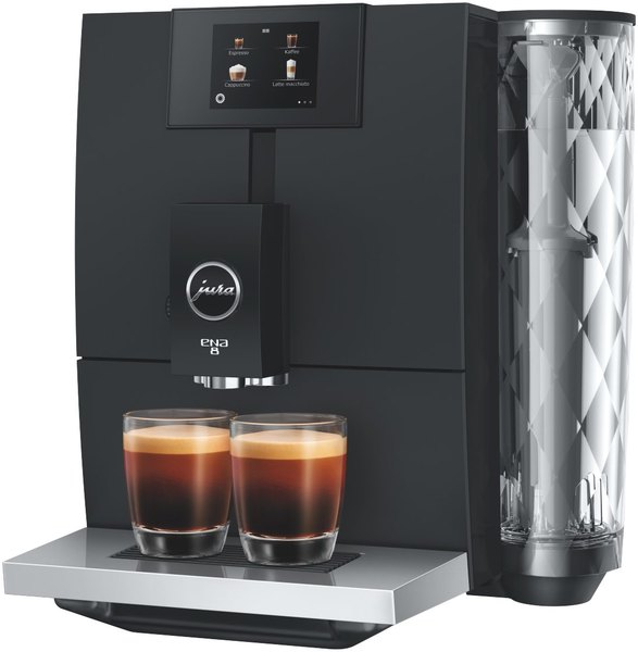 JURA Ena 8 Full Metropolitan Black (EC) kompakt automata kávéfőző finomhab-technológiával