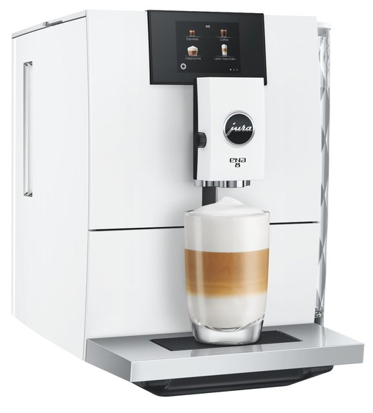 JURA Ena 8 Full Nordic White (EC) (EC) automata kávéfőző érintőkijelzővel és finomhab-technológiával