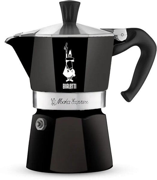 BIALETTI Moka Express fekete, 1 adagos kotyogós kávéfőző