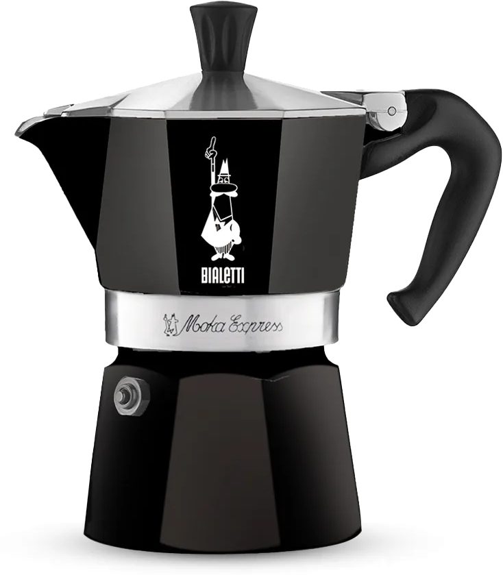 BIALETTI Moka Express fekete, 1 adagos kotyogós kávéfőző