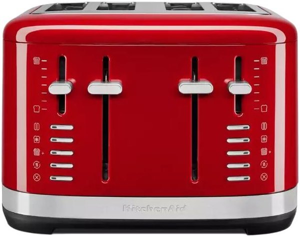 KITCHENAID 5KMT4109EER négyrekeszes, piros fém kenyérpirító