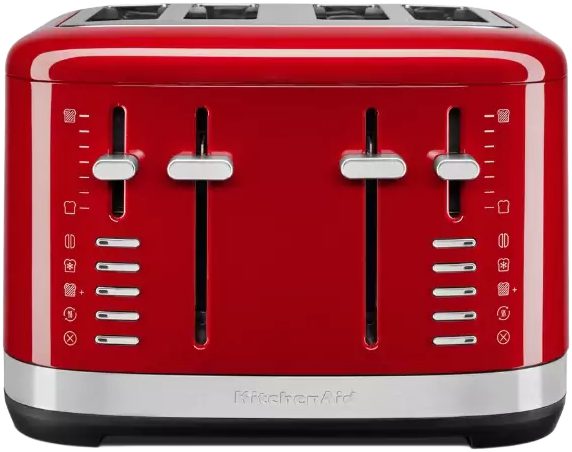 KITCHENAID 5KMT4109EER négyrekeszes, piros fém kenyérpirító