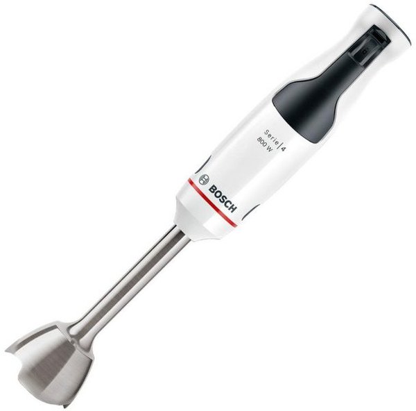 BOSCH MSM4W421 ErgoMaster Serie4 800 W-os botmixerszett aprítóval és habverővel, fehér