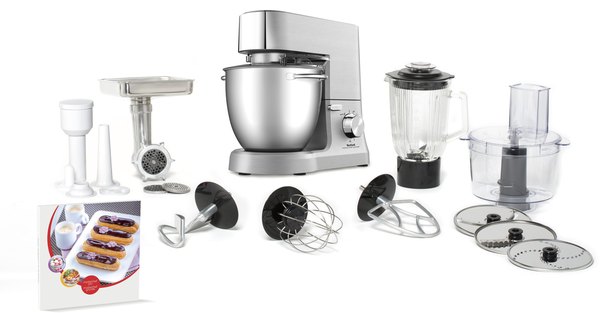 TEFAL QB813D38 Masterchef Grande 1500 W-os konyhai robotgép, 6,7 l, inox