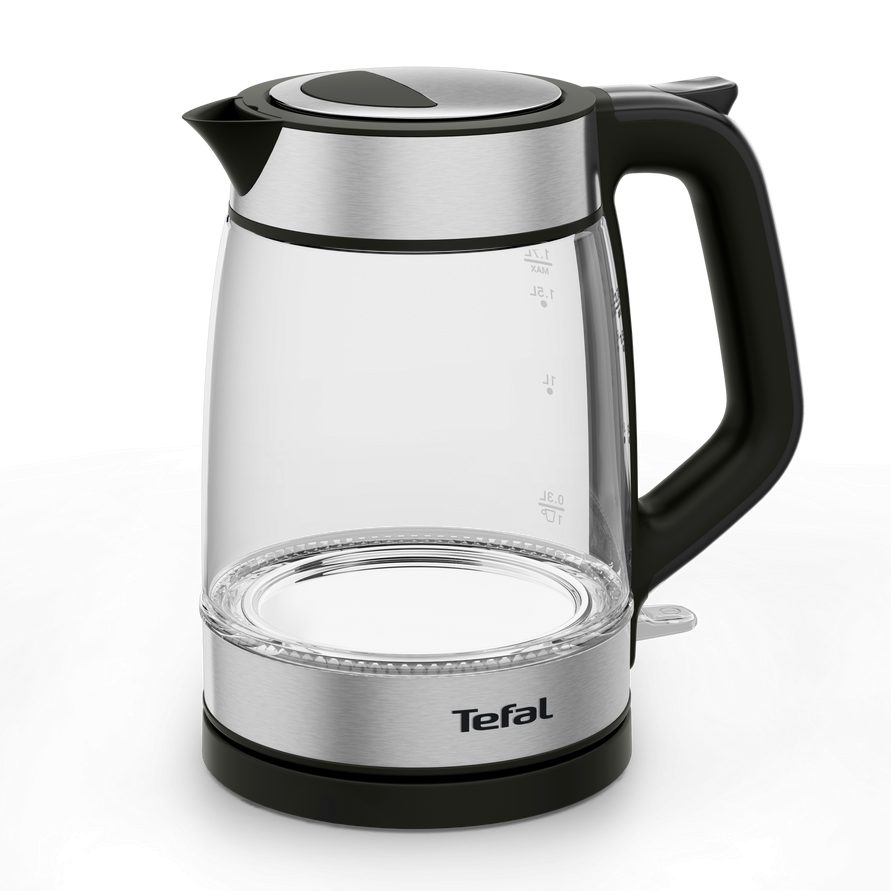 TEFAL KI605830 fekete üveg vízforraló hőmérséklet-szabályozással, 1,7 l