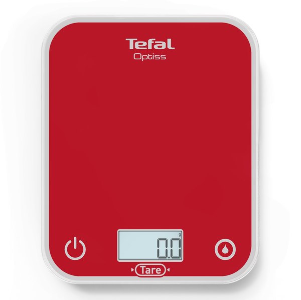 TEFAL BC50U3V0 Optiss piros konyhai mérleg 5 kg-os kapacitással