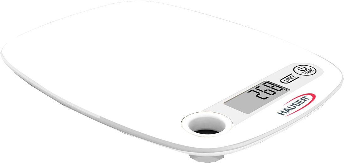 HAUSER DKS-1064 W fehér konyhai mérleg levehető mérőedénnyel