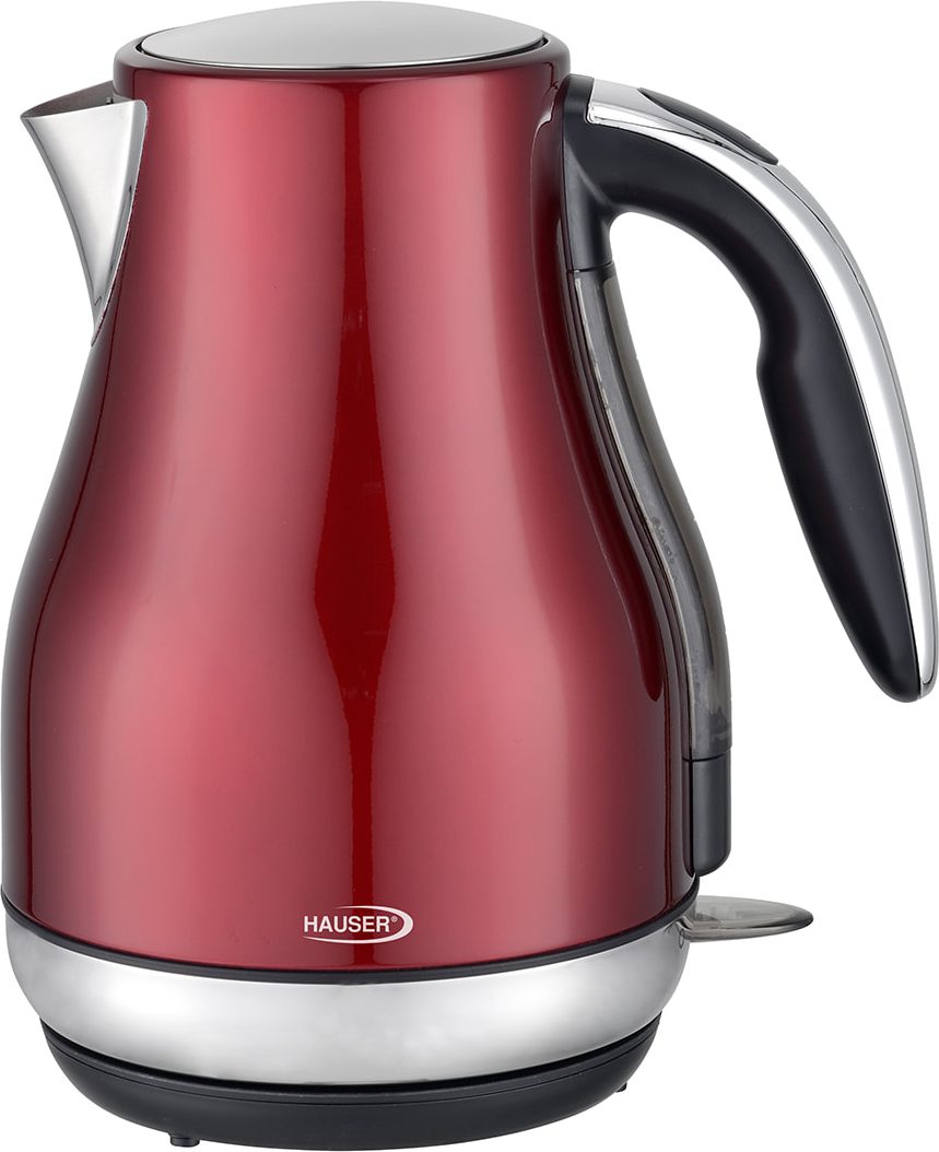HAUSER JK-903 R piros, fém vízforraló 1,7 literes kapacitással