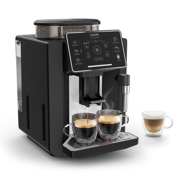 KRUPS EA910A10 Sensation automata kávéfőző érintőkijelzővel, fekete