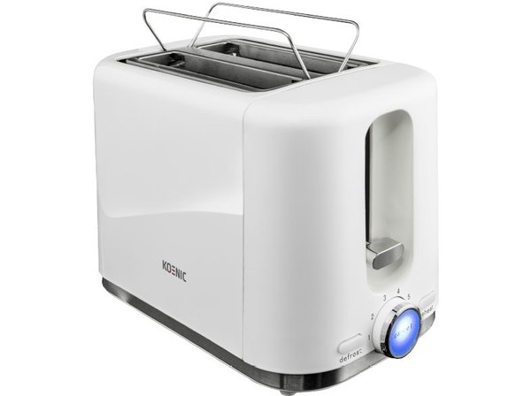 KOENIC KTO 2210 W fehér, két szeletes kenyérpirító