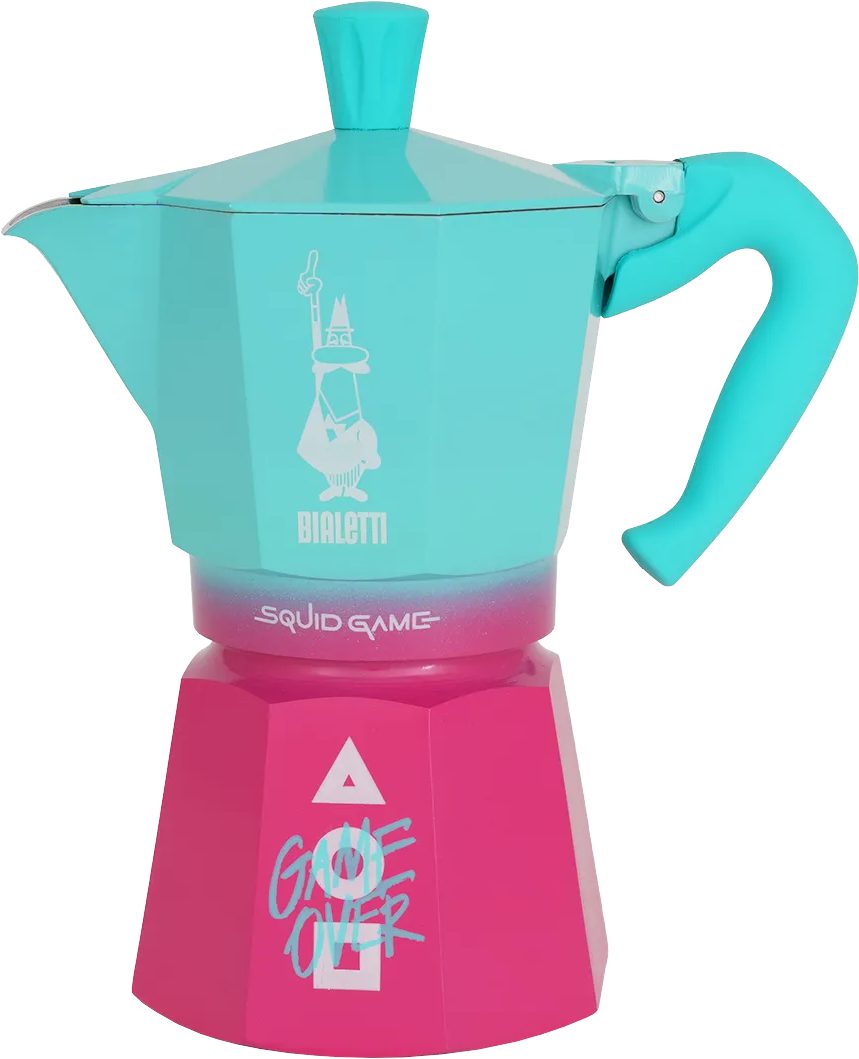 BIALETTI Moka Express Squid Game 6 adagos kotyogós kávéfőző
