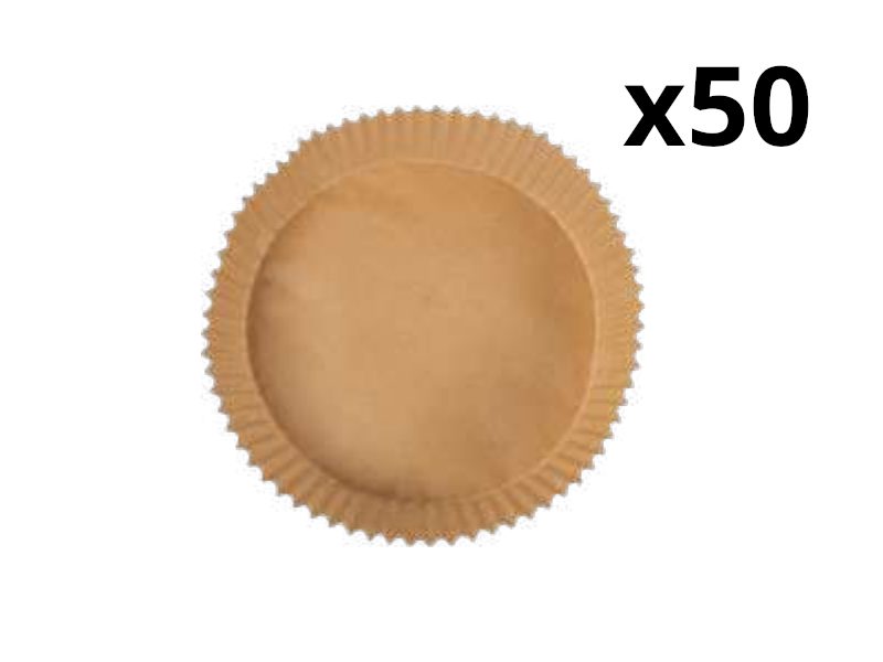 BERGNER BGMP-7611 kerek sütőpapír AirFryerhez, 20 cm, 50 db