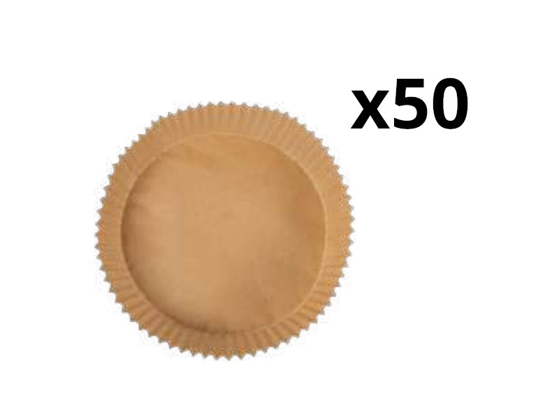 BERGNER BGMP-7610 kerek sütőpapír AirFryerhez, 16 cm, 50 db